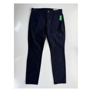 GAP Skinny Fit Performance Chino Pants Mens 30x28 Blue Pockets Solid Flat Front